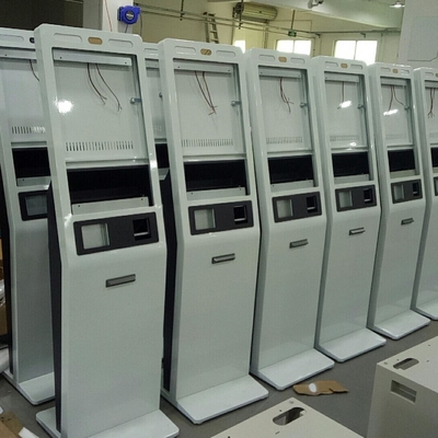 터치 스크린 ATM 키오스크 기계 A4 레이저 프린터 / 신분 증명서 독자 / 카메라 결제