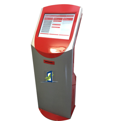 표 인쇄 기계를 가진 19.1 인치 은행 ATM 기계 상호 작용하는 터치스크린 간이 건축물