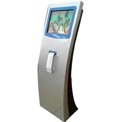 표 인쇄 기계를 가진 19.1 인치 은행 ATM 기계 상호 작용하는 터치스크린 간이 건축물