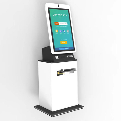 Hunghui 21.5inch 셀프 서비스 비트코인 ATM 빌 지불 키오스크 플로어 스탠딩